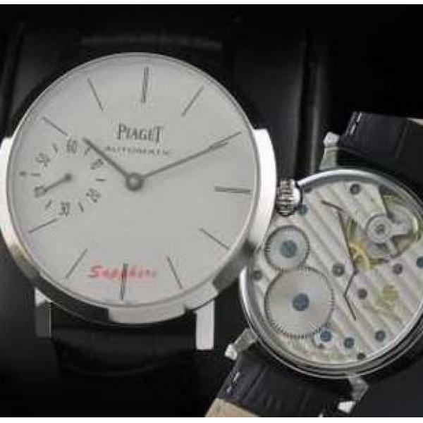 シンプルな機能美のPIAGET ピアジェ　風防性のある手巻き 機械式メンズ腕時計.