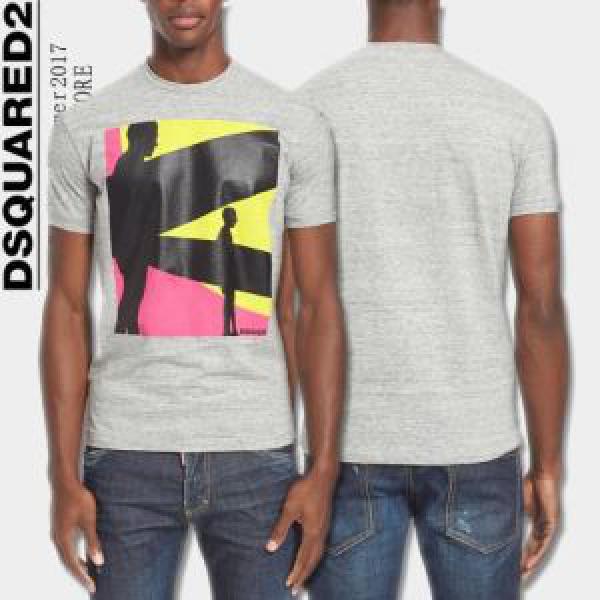 2色可選 2019  超人気タレント定番愛用 半袖Tシャツ DSQUARED2 ディースクエアード