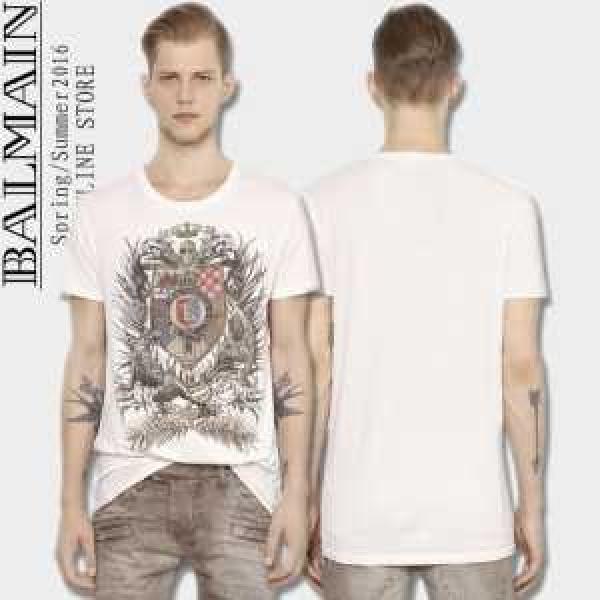 人気大人気アイテム商品 BALMAIN バルマンスーパーコピー 清潔感のある半袖Tシャツ 2色可選