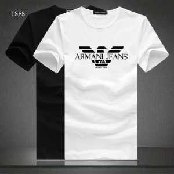 凄まじき存在感である 2021春夏 ARMANI アルマーニ 人気通販 半袖Tシャツ 2色可選