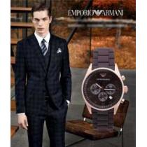 ARMANI アルマーニ 人気通販 恋人腕時計 日付表示 メードインジャパンクオーツ 6針   メンズ腕時計