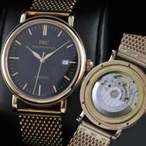 新着 スイスムーブメント 3針  自動巻き 日付表示 夜光効果  男性用腕時計 IW...