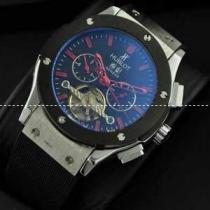 自動巻き 5針 Hublotウブロ メンズ腕時計 Tourbillon 日付表示 ラバー