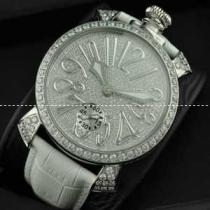 ガガミラノ腕時計[GaGaMILANO時計]  ダイヤ文字盤ベゼル 銀インデックス ...