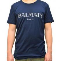 男女兼用 バルマン BALMAIN 無地 安いロゴプリント半袖Tシャツ1613759...