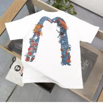 ペアルック★クルーネック半袖Tシャツエヴィスモード感の高い2023のスタイル夏の大人カジュアル偽物 ブランド 販売