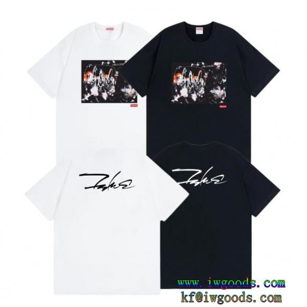 ブランド コピー 優良Supreme SS22 Week15 Supreme/Futura2000 Tee男女兼用らしいシルエット雑誌掲載ルーズフィット 半袖tシャツ