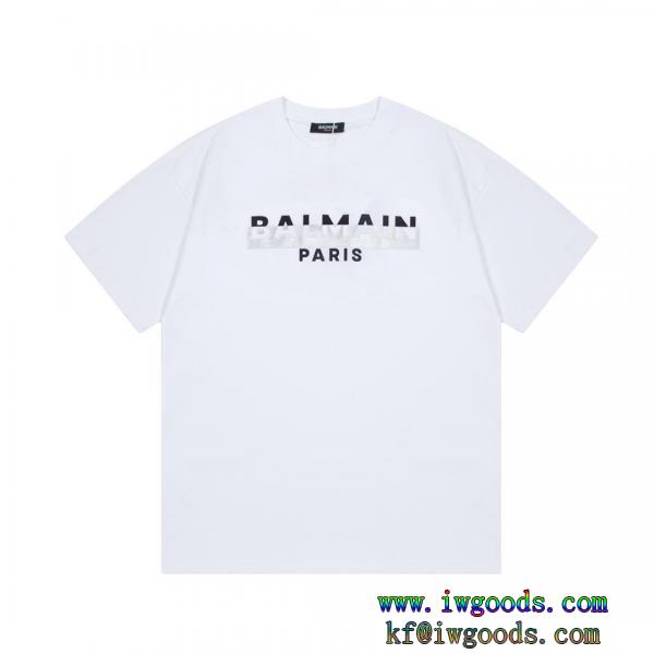 スーパー コピー 販売バルマンBALMAIN半袖Tシャツ【ユニセックス】今季大人気のデザイン残り僅か