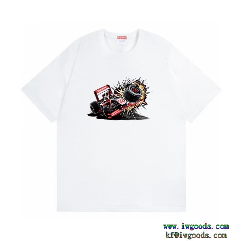 ブランド コピー  Supreme Week7Crash Tee透け感の持つ涼しげな印象期間限定セールルーズフィット 半袖tシャツ