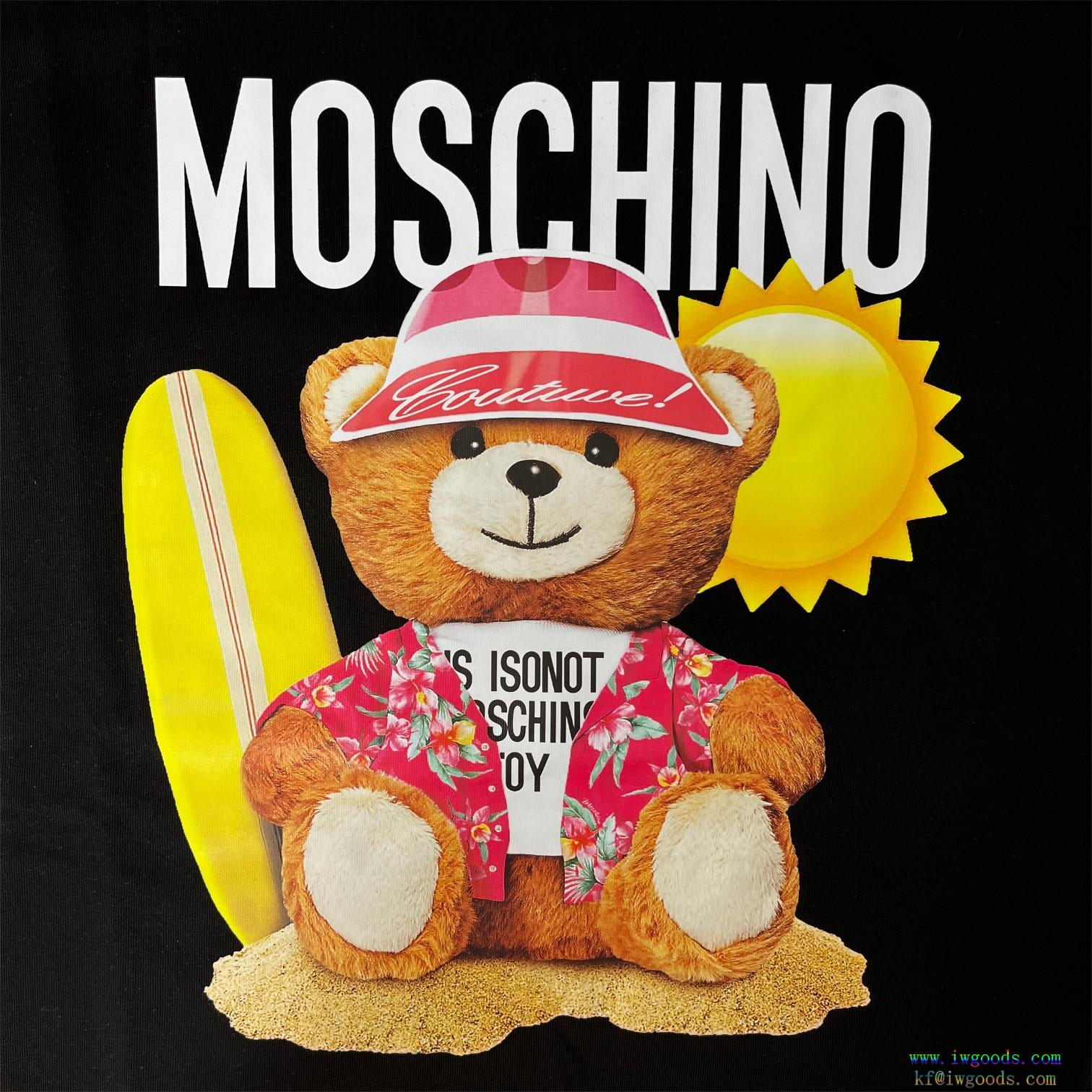 半袖TシャツMOSCHINO モスキーノきれいめな印象お出かけスタイルスーパー コピー