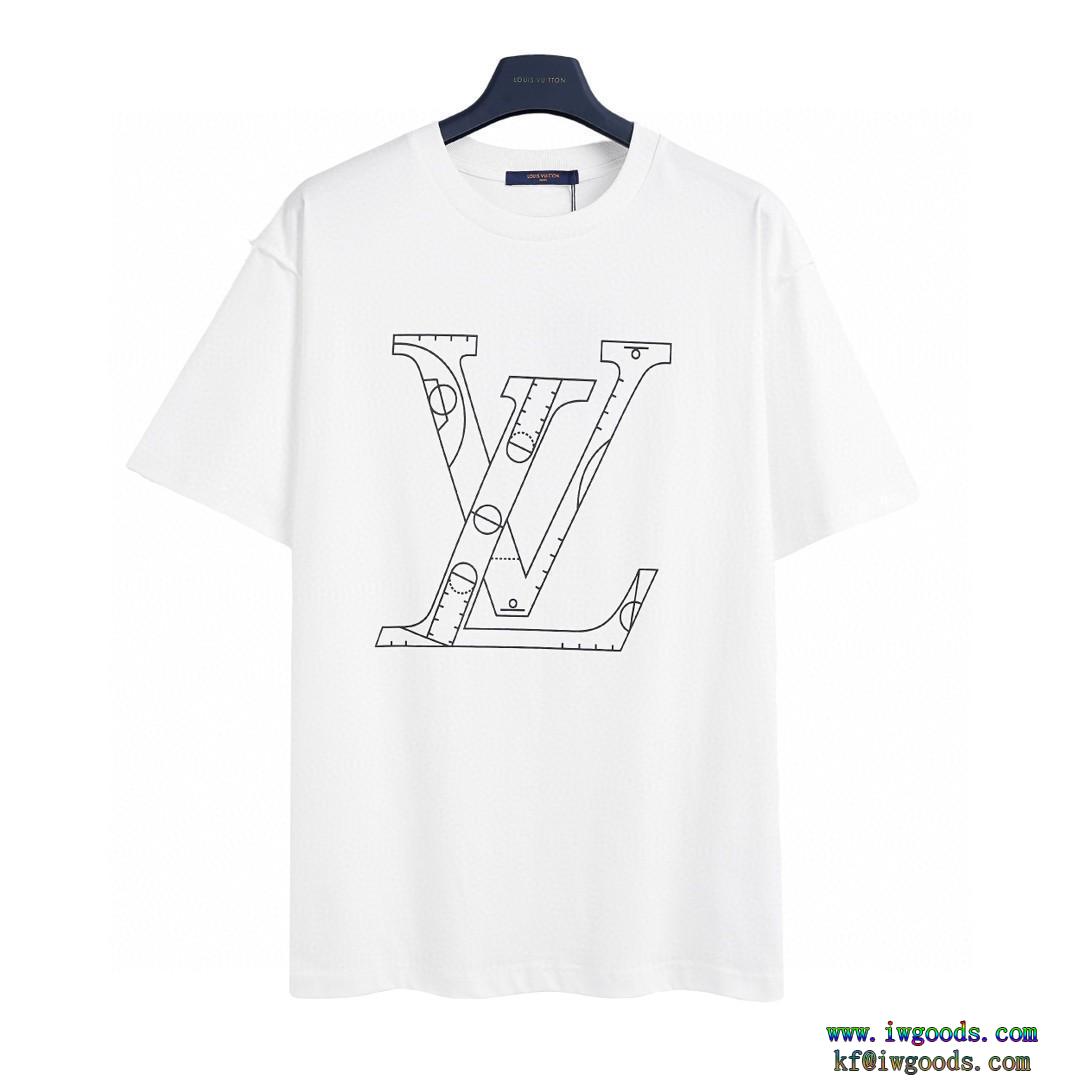 偽 ブランド期間限定VIPセール実用的ながら手頃な価格ルイヴィトンLOUIS VUITTON半袖Tシャツ【ユニセックス】