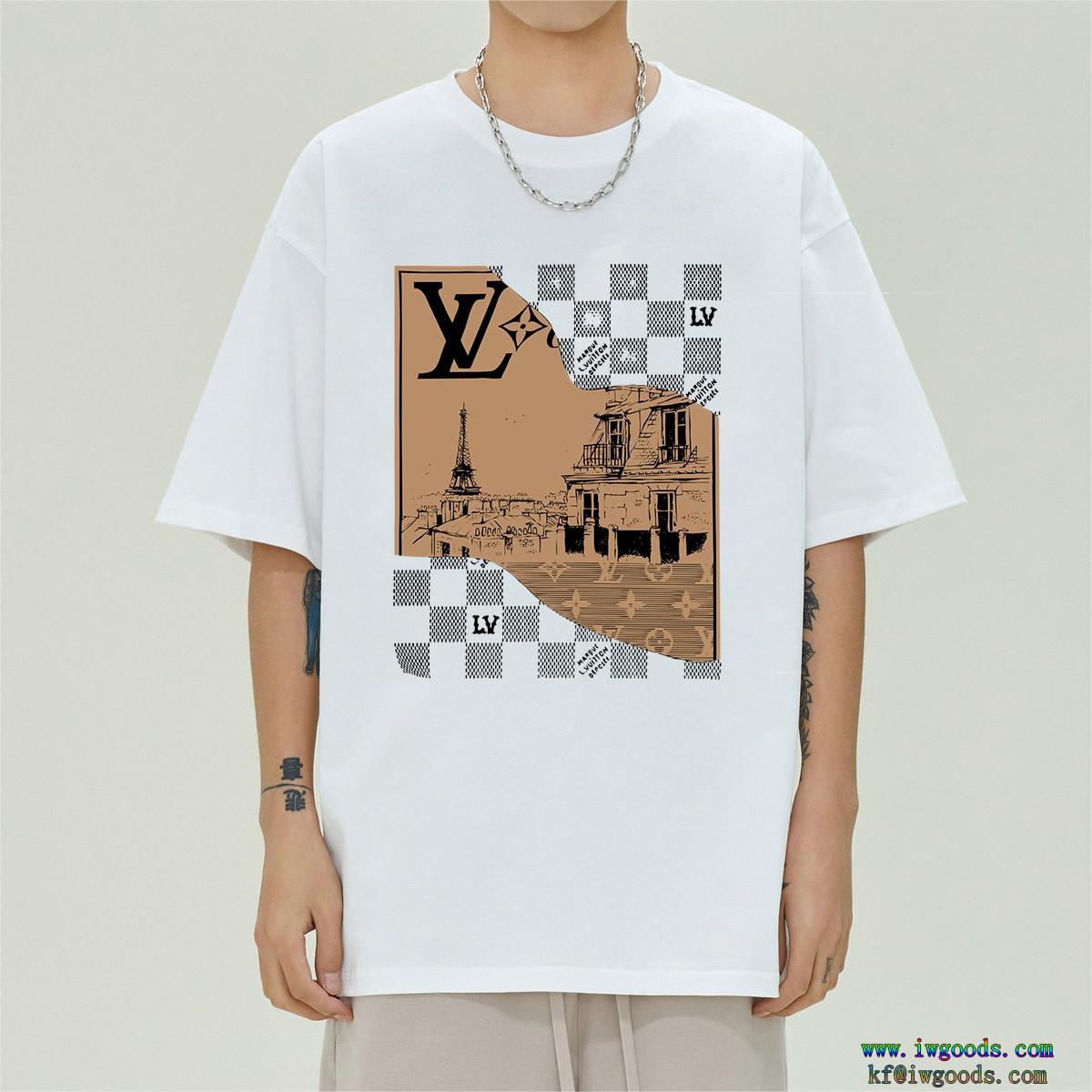 半袖Tシャツ【ユニセックス】意外と相性がいい超カッコイイコピー 商品 ブランドルイヴィトンLOUIS VUITTON