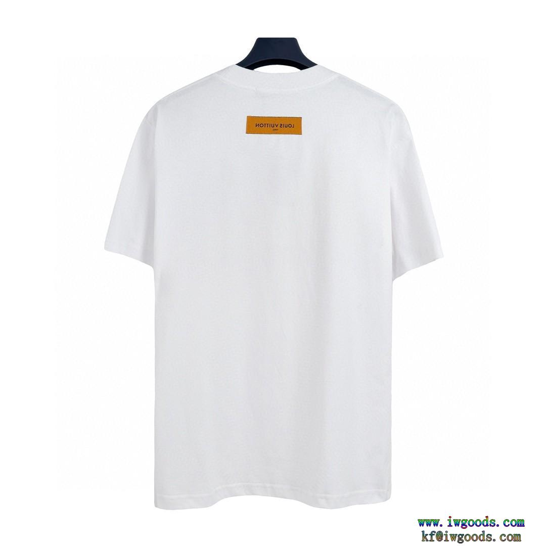 ルイヴィトンLOUIS VUITTONコピー 品 ブランド最新人気　話題沸騰中優しい印象を与えてくれ半袖Tシャツ【ユニセックス】