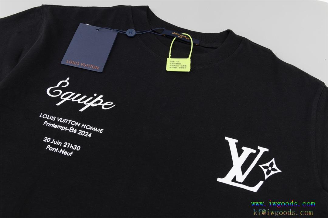 半袖Tシャツ【ユニセックス】ルイヴィトンLOUIS VUITTON夏限定ちょっと大人の印象ブランド スーパー コピー 舗