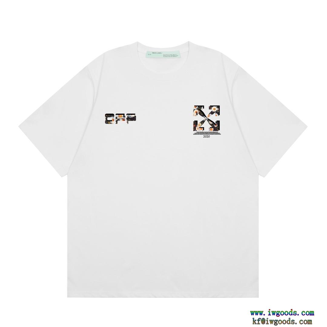 半袖Tシャツ【ユニセックス】オフホワイト Off-White2024　人気モデル特に話題なの上品　即完売激安 通販 ブランド