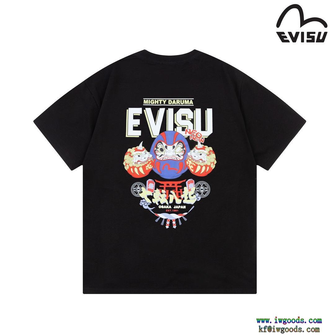 半袖Tシャツ【ユニセックス】エヴィスEVISUスーパー コピー 通販 優良通年使えるアイテムやっぱり欲しい即発送