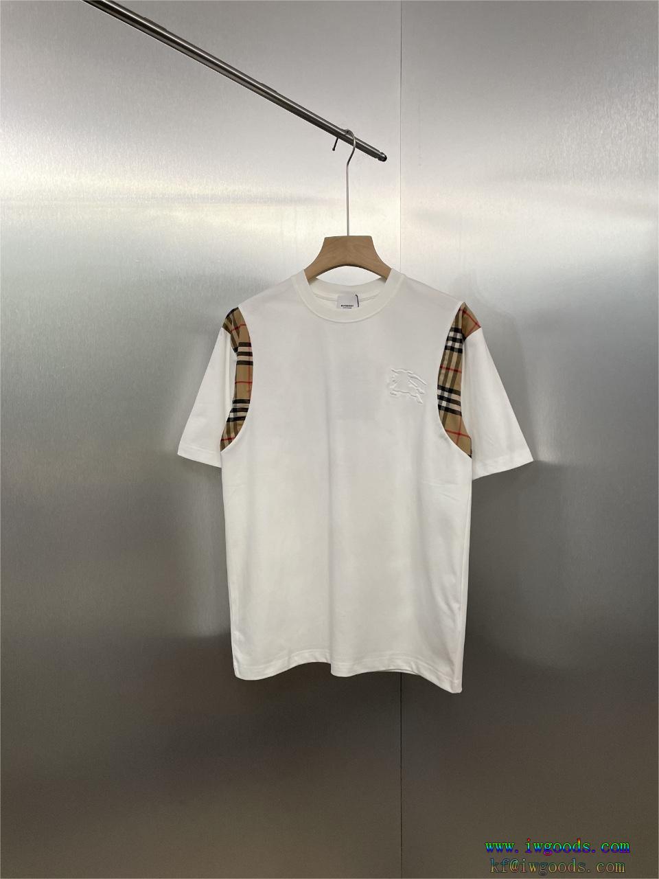 偽 ブランド新作セール価格で華やかな印象半袖Tシャツ【ユニセックス】バーバリーBURBERRY