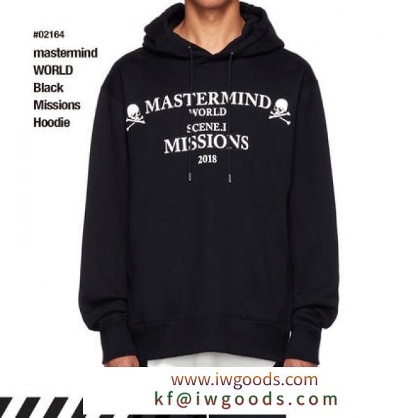 人気話題！ブランドコピー商品 Mastermind WORLD Black Missions Hoodie iwgoods.com:0hkb0s