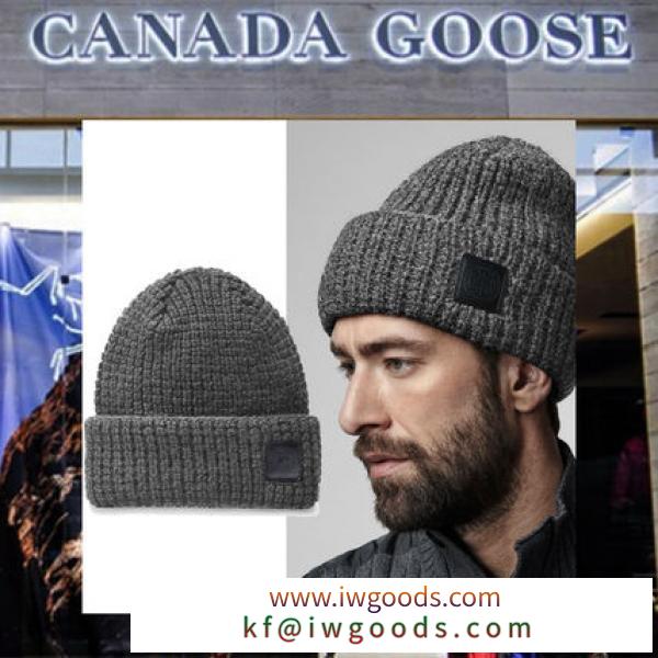 【18AW NEW】 CANADA Goose ブランド コピー_men/ワッフルリブニット帽/2色 iwgoods.com:t2nfxc