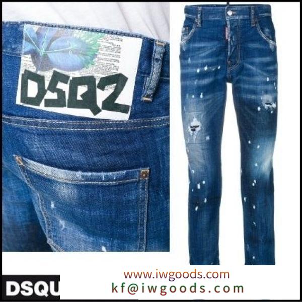 DSQUARED2 ブランド 偽物 通販 関税込★メンズ デニムジーンズ Ripped Skinny Jeans iwgoods.com:dqcutu