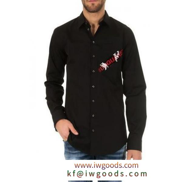 【関税/送料込】【D SQUARED2】ブラックコットンシャツ iwgoods.com:zzsify