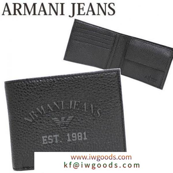 ARMANI 偽物 ブランド 販売 JEANS メンズ二つ折り財布 T6V57 A5 NERO iwgoods.com:s8o96k