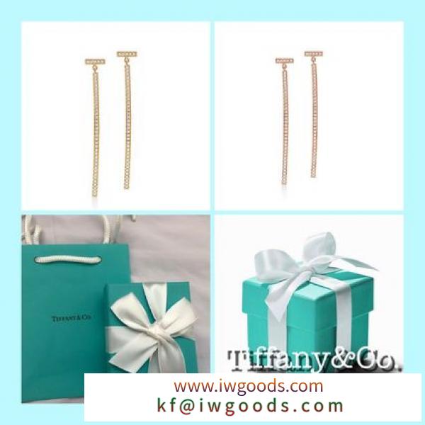 日本入手困難★激安スーパーコピー Tiffany T Wire Bar Earrings 18K　ダイヤ入り iwgoods.com:h39l8v