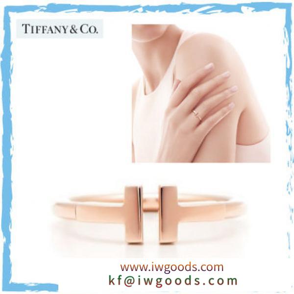 追跡付【ブランドコピー商品 Tiffany】ブランドコピー商品 Tiffany T Wire Ring 18K☆ローズゴールド iwgoods.com:qibmle