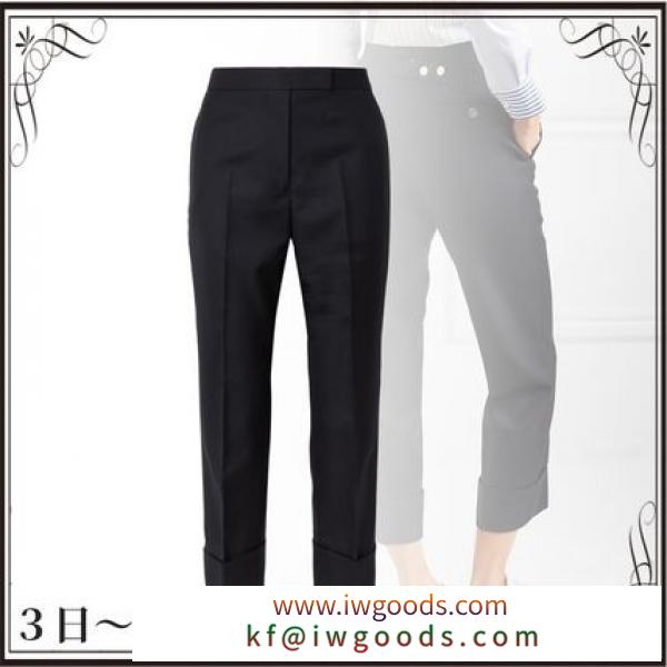 関税込◆Cropped wool-blend twill straight-leg pants iwgoods.com:5t3vka