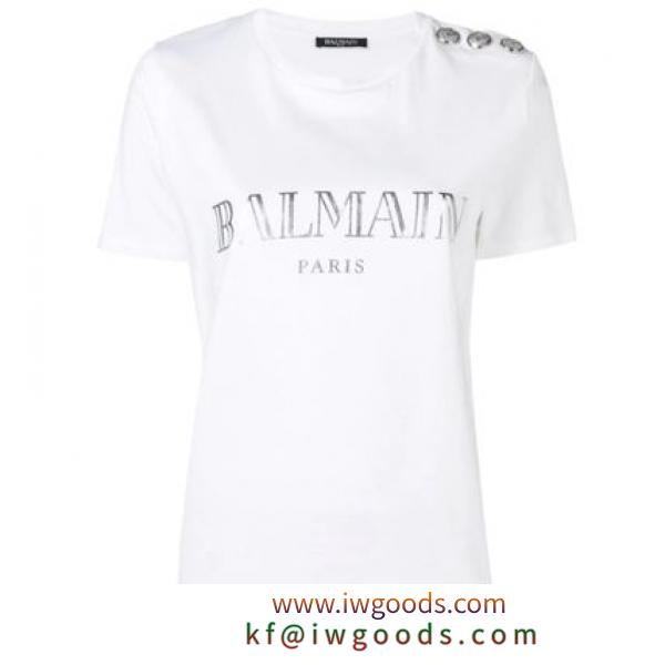 【SALE!】BALMAIN ブランド 偽物 通販／デコラティブ Tシャツ　ホワイト iwgoods.com:oz11l0