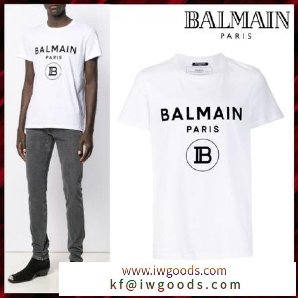 【関税込】BALMAIN 偽物 ブランド 販売★ロゴ コットン Tシャツ iwgoods.com:9k6ldg