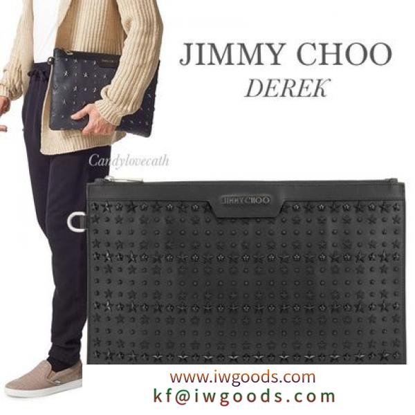 JIMMY CHOO スーパーコピー レザー DEREK クラッチ DEREKLXA_BLACK iwgoods.com:hhg5r2