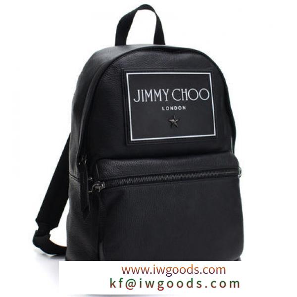 【国内即発】JIMMY CHOO スーパーコピー 代引 レザー バックパック WILMER BLACK iwgoods.com:00rysq