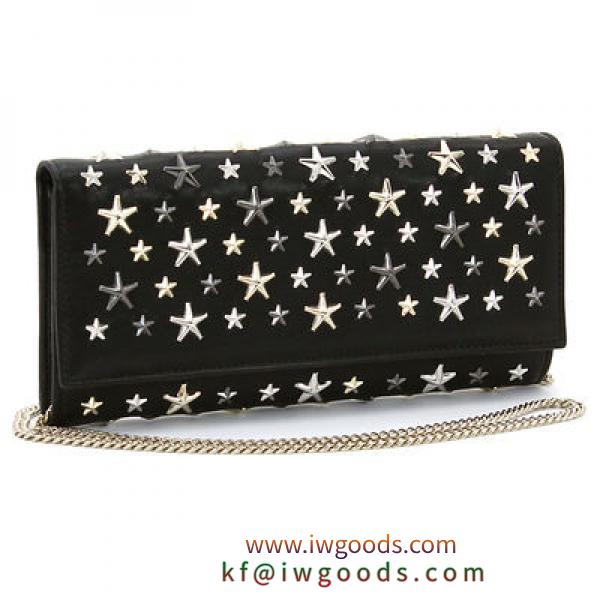 JIMMY CHOO ブランド コピー　   スタッズ長財布   MILLA  チェーンウォレット iwgoods.com:rnvsf3