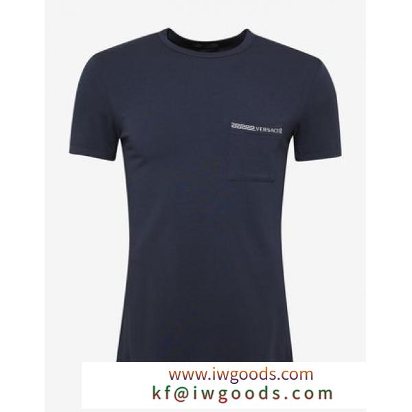 【関税/送料込】【VERSACE ブランド コピー】Navy Blue Greca Tシャツ iwgoods.com:4a05fe