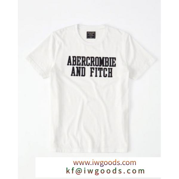 【Abercrombie & Fitch 偽物 ブランド 販売】メンズAPPLIQUE LOGO GRAPHIC TEE iwgoods.com:ksm82v