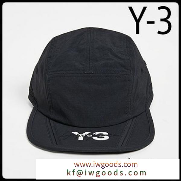 【Y-3 コピーブランド】送料込ロゴ軽量ナイロンキャップ/ブラック iwgoods.com:xcnver