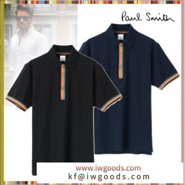 【2-5日発】 PaulSmith ブランド コピー アーティストストライプ ポロシャツ 2色 iwgoods.com:r0ztjx