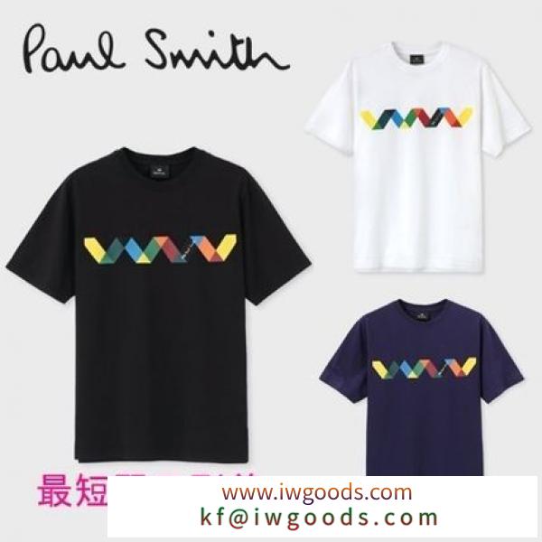 すぐ届く◆Paul Smith コピー商品 通販◆ジグザグストライプ プリントTシャツ iwgoods.com:li9ebv