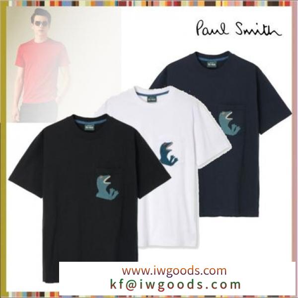 【2-5日発】お洒落 PaulSmith ブランド コピー "DINO"ポケット Tシャツ 3色 iwgoods.com:8gpdxa