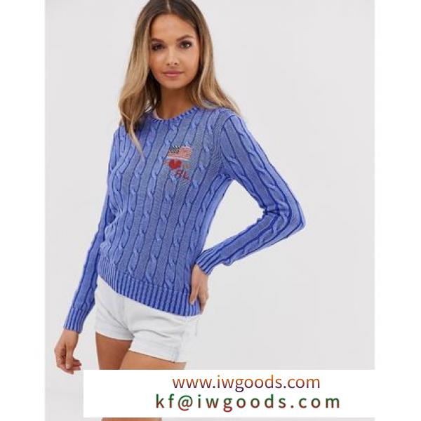 Polo Ralph Lauren ブランドコピー商品 love heart logo cable knit jumper iwgoods.com:oynbpf