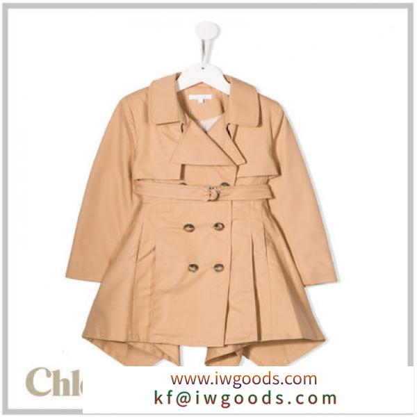 CHLOE コピー商品 通販 KIDS☆ COTTON DOUBLE-BREASTED TRENCH COAT iwgoods.com:w5mzus