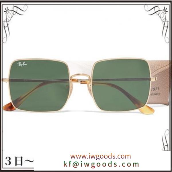 関税込◆Square-frame gold-tone sunglasses iwgoods.com:d7rijj