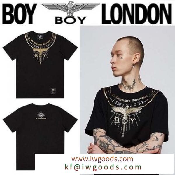 BOY LONDON コピー品(ボーイロンドン 激安スーパーコピー)/ネックラインロゴ半袖Tシャツ iwgoods.com:680oxb