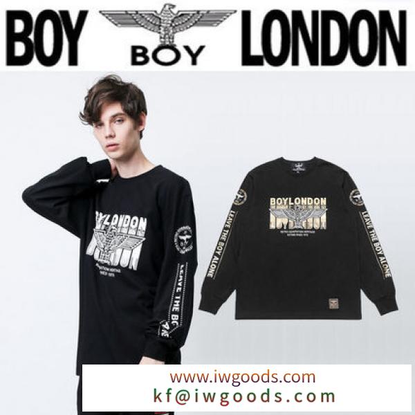 BOY LONDON ブランドコピー★LEAVE THE BOY ALONE腕ロゴ長袖Tシャツ2色 iwgoods.com:6ue7kg