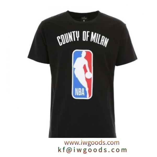 MARCELO Burlon 偽ブランド 　「NBA」プリント　Tシャツ iwgoods.com:1m84t4