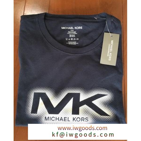 マイケルコース 激安コピー 大人気 ロゴTシャツ L ネイビー 在庫 iwgoods.com:m6m7di
