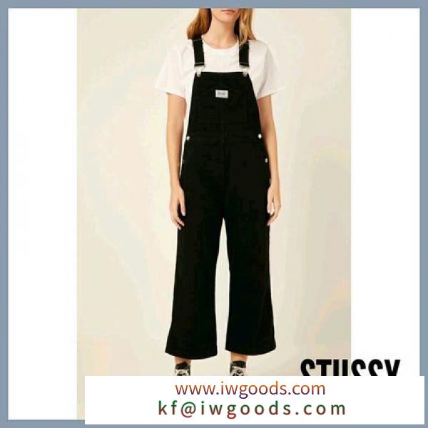 [ STUSSY 偽物 ブランド 販売 ] BRENTWOOD OVERALL ★オーバーオール ブラック iwgoods.com:byneul