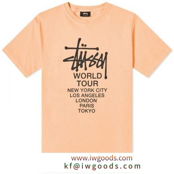 ★STUSSY スーパーコピー★ PIGMENT DYED TOUR Tシャツ  関税込★ iwgoods.com:koo04v