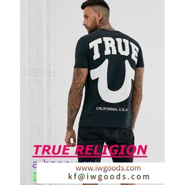 True Religion　チェストとバックロゴクルーネックTシャツ iwgoods.com:2hx3xx